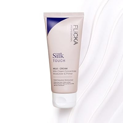 Flicka Professional Silk Touch Milk-Cream Concentrate – 3-in-1 Moisturizer, Primer & Makeup