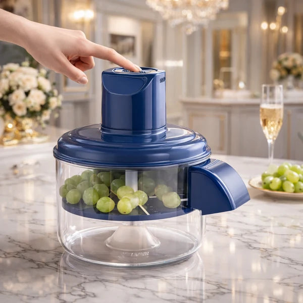 Multi-Functional Vegetable & Fruit Chopper – Manual Food Cutter with Transparent Bowl for Garlic, Fruits, Vegetables & More Rs 2,194