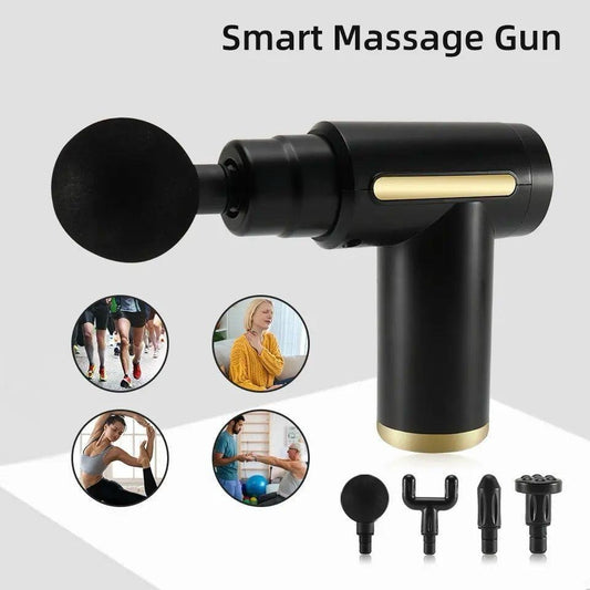4-in-1 Massage Gun | Deep Tissue Percussion Massager with 4 Attachments |