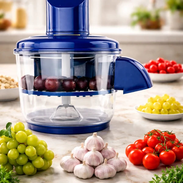 Multi-Functional Vegetable & Fruit Chopper – Manual Food Cutter with Transparent Bowl for Garlic, Fruits, Vegetables & More Rs 2,194